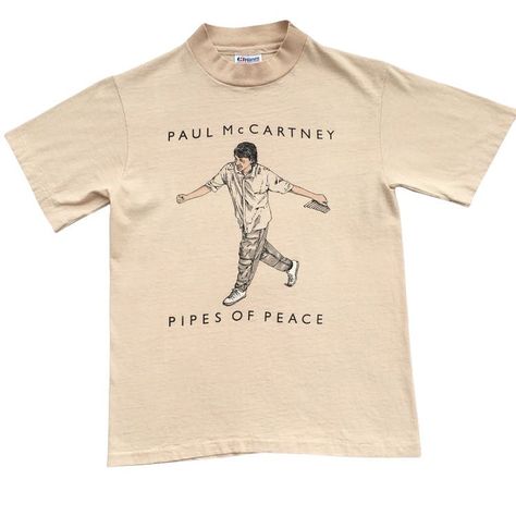 Vintage Vtg Paul McCartney Pipes Peace Shirt Small 80’s The Beatles | Grailed 80’s Rock, Beatles Shirt, Random Clothes, Vintage Clothing Stores, Boring Clothes, Men's Tops, Concert Tees, Art T Shirt, Tshirt Design