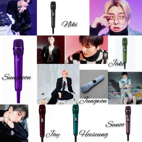 ENHYPEN Enhypen Microphone Color, Enhypen Microphone Wallpaper, Enhypen Microphone, Enhypen Mic, Enhypen Niki, Boyfriend Photos, Color Names, What If, Bts Army