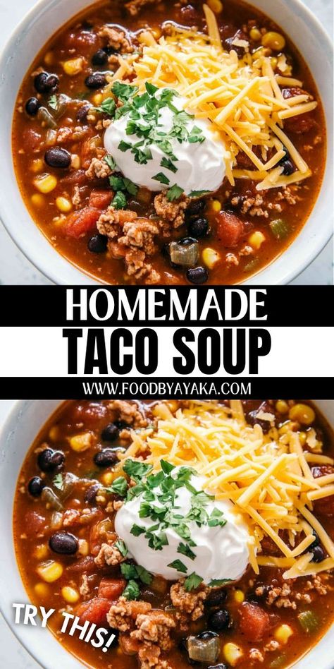 Taco soup with fresh toppings, a festive and spicy choice for Christmas gatherings. Christmas Soup Recipes, Best Taco Soup Recipe, Best Taco Soup, Easy Taco Soup Recipe, Slow Cooker Christmas, Taco Soup Recipe Easy, Christmas Soup, Easy Taco Soup, Cozy Soup