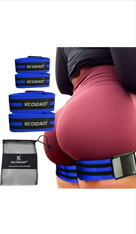 KICOSOADT Glute Bands,Blood Flow Restriction Bands for Women Glutes & Hip Building Workout Bands Glutes, Bfr Bands Workouts Glutes, Hip Abductor Exercises Resistance Bands, Side Glute Workout Resistance Bands, Glute Workout Women At Home Resistance Bands, Resistance Band Glutes, Bfr Bands, Glute Bands, Leg Bands