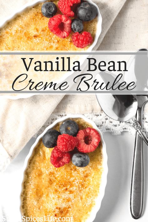 Vanilla Bean Creme Brulee, Vanilla Bean Custard, Cream Brulee, Bread Puddings, Creme Brulee Recipe, Brulee Recipe, Jello Desserts, Scrumptious Food, Easy Steak