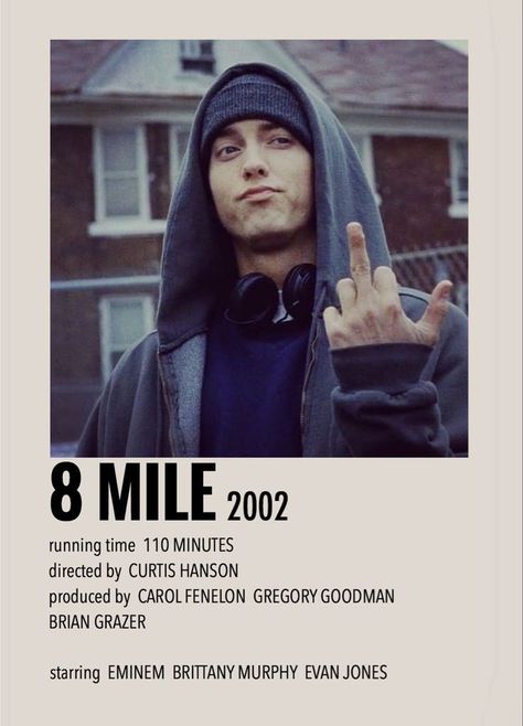 8 Mile Poster, Eminem Poster, The Slim Shady, Eminem Wallpapers, Eminem Photos, 8 Mile, Iconic Movie Posters, The Real Slim Shady, Eminem Slim Shady