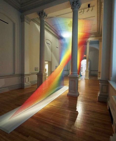 Thread Art Installation, I Saw The Light, Mexican Artists, Thread Art, Usa Art, Art Installation, Contemporary Paintings, Visual Artist, Plexus Products