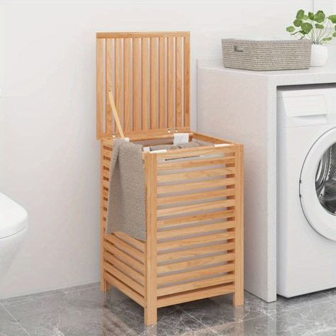 Faster shipping. Better service Wooden Laundry Basket, Laundry Basket Storage, Laundry Basket With Lid, Laundry Hamper With Lid, Large Laundry Basket, Laundry Basket Organization, Laundry Bin, Clothes Hamper, Washing Basket