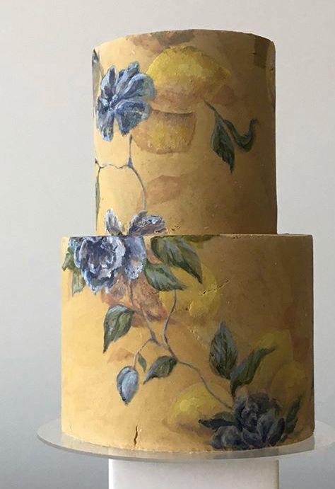 Unconventional Wedding Cake, Jasmine Rae, Hand Painted Wedding Cake, Chinoiserie Wedding, Bolo Vintage, Painted Wedding Cake, Pretty Wedding Cakes, Pink Wedding Cake, Tiered Cake