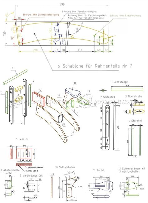 Wooden Bike Stand Plans Plywood Toys, Wooden Scooter, Wooden Balance Bike, Wood Turning Pens, Balance Bicycle, Wooden Bicycle, Wood Bike, Wooden Toys Design, Biking Diy