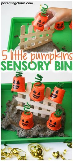 5 Little Pumpkins Se Pumpkins Coloring Pages, Thanksgiving Sensory, 5 Little Pumpkins, Crafts To Try, Coffee In Hand, Preschool Fall, Halloween Sensory, Pumpkin Activities, Sensory Crafts