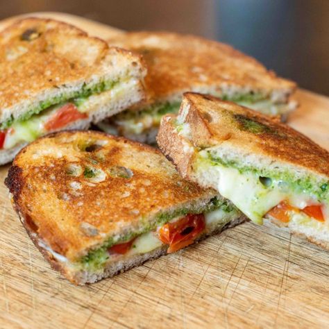 Recipe Arugula, Spicy Grilled Cheese, Cheese Day, Sourdough Sandwich, Arugula Pesto, Grilled Cheese Sandwiches, Best Grilled Cheese, Roasted Walnuts, Cheese Pairings