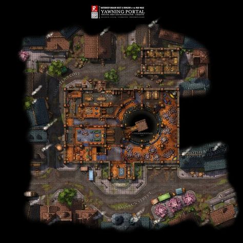 (3) [WDH] Yawning Portal - Complete Edition (4 seasons) - FREE Maps : battlemaps The Yawning Portal, Dungeon Of The Mad Mage, Waterdeep Dragon Heist, Time Games, Free Maps, Game Master, 4 Seasons, Portal, Map