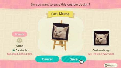 ACNH Patterns - Imgur Designs For Animal Crossing, Acnh Patterns, Standee Design, Animal Crossing Memes, Crossing Sign, Animal Crossing Qr Codes Clothes, Animal Crossing Wild World, Cat Cushion, Stall Designs