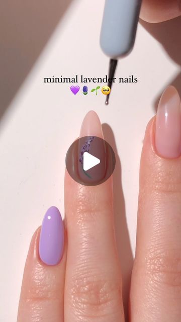 Paula 💅🏻🌙💗 on Instagram: "minimal lavender nails! 💜🪻🌱
the perfect minimal spring mani in the prettiest purple colour! <3
— using:
• @melodysusie_official 
purple gel polish “Growing Lavender” 🪻
green gel polish “Lush Moss” 🌳
sparkly purple gel polish “Midnight Purple” 💜
gel top coat
• use my code paular12 for 12% off! 💸
#purplenails #lavendernails #flowernails #springnails #minimalnails #nailinspo #naildesign #nails2inspire #diynails #reels" Spring Nails Purple, Purple Gel Polish, Green Gel Polish, Nail Polish Art Designs, Hand Nails, Midnight Purple, Growing Lavender, Lavender Nails, Minimal Nails