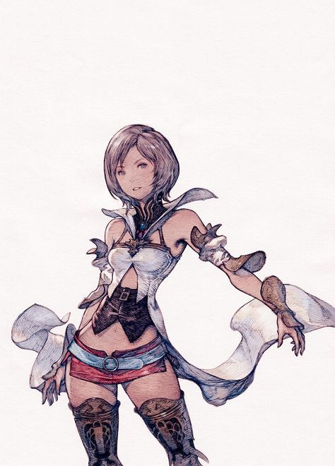 Final Fantasy XII Ashelia Akihiko Yoshida, Final Fantasy Tactics, Final Fantasy Xii, Final Fantasy Artwork, Final Fantasy Art, Fantasy Collection, Cartoon Sketches, Dungeons And Dragons Characters, Final Fantasy Xiv