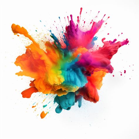 Paint Splash, Colorful Rainbow, Psd Free Download, Graphic Design Templates, Free Psd, Free Graphic Design, Image Design, Design Templates, Color Splash