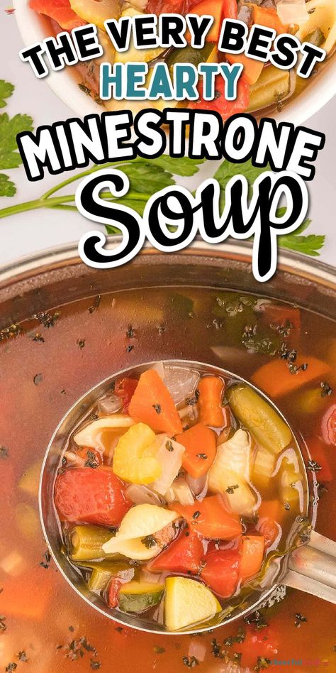 Recipe For Minestrone Soup, Easy Minestrone Soup Recipe, Vegetarian Minestrone, Easy Minestrone Soup, Vegetarian Minestrone Soup, Easy Minestrone, Minestrone Soup Easy, Tomato Lentil Soup, Slow Cooker Casserole