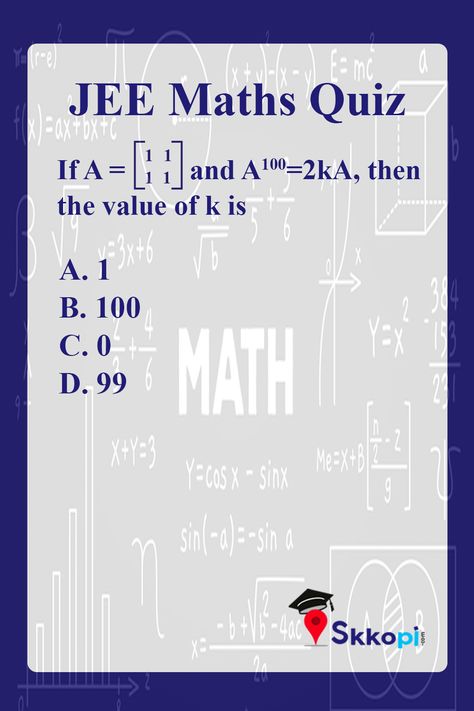 Let's test your preparation level for JEE main exam for math subject. #JEEMains #jeemain #jee #jeemain #iit #students #student #aiims #cbse #jeeexam #jee2020 #jeeexam2020 #jeemains #JEE #maths #jeemainsmaths #mathproblems #iitjee #engineering #entranceexam #futureengineers Math Subject, Jee Exam, Jee Main, Jee Mains, Chemistry Education, Study Stuff, Iit Jee, Chemistry Notes, Math Problems