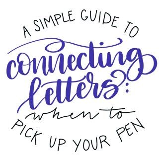 Connecting Letters Hand Lettering, Calligraphy Connecting Letters, Lettering Sheets, Artistic Writing, Brush Script Lettering, Letters Craft, Brush Lettering Tutorial, Learning Calligraphy, Lettering Worksheets