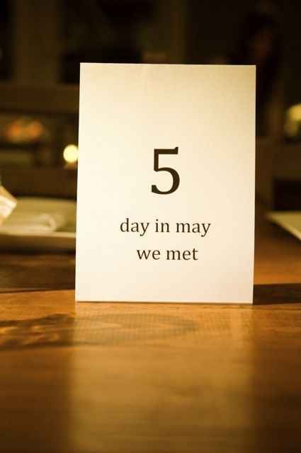 Use table numbers that have a particular significance to your relationship. I Got Married, Wedding Wishes, Wedding Table Numbers, Table Number, Romantic Weddings, Here Comes The Bride, Cool Stuff, Table Numbers, Fun Wedding