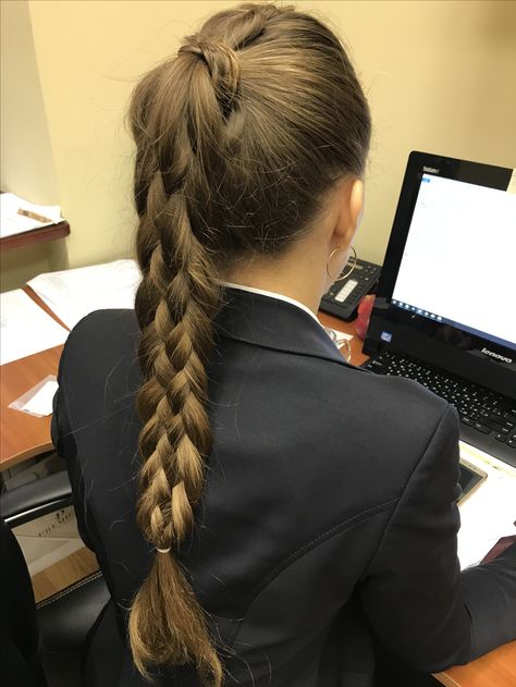 Spy Hairstyles, 1860 Hairstyles, Easy Hairstyles Braids, Event Hair Styles, School Hair Styles, Volleyball Hair, Girly Hairstyles, Longest Hair, Hair Challenge