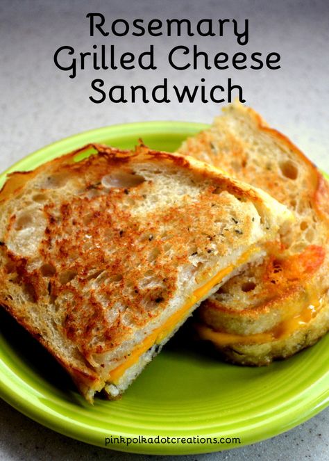 rosemary grilled cheese sandwich Rosemary Grilled Cheese, Rosemary Bread Sandwich, Bread Sandwich Ideas, Grill Cheese, Rosemary Bread, Bread Sandwich, Sandwich Ideas, Classic Sandwich, Ham Sandwiches