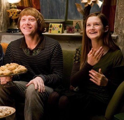 Ron And Ginny, Ginny Weasley Aesthetic, Weasley Aesthetic, Rupert Grint, Bonnie Wright, Images Harry Potter, Ginny Weasley, Alternate Universe, Harry Potter Cast