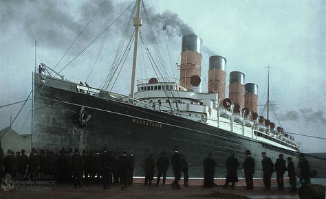 Lovers of the Ocean Liners on Instagram: “RMS Mauretania, colorized by Daryl LeBlanc.” Cruse Ship, Rms Mauretania, Cunard Line, Bigger Boat, Rms Titanic, Steam Boats, Beautiful Ocean, Cruise Ship, Abu Dhabi