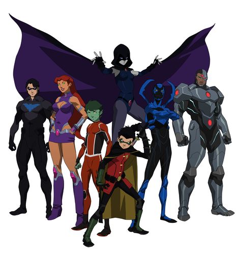 Teen Titans Justice League Vs Teen Titans, Titans Characters, Solgaleo Pokemon, Circus Characters, Teen Titans Fanart, Teen Titan, Kid Flash, Raven Teen Titans, Batman Comic Art