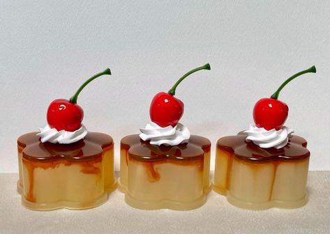 Flan Pudding, Shibuya Kei, Snack Shop, Japanese Dessert, Diy Cake, Rilakkuma, Cafe Food, Pretty Food, Flan