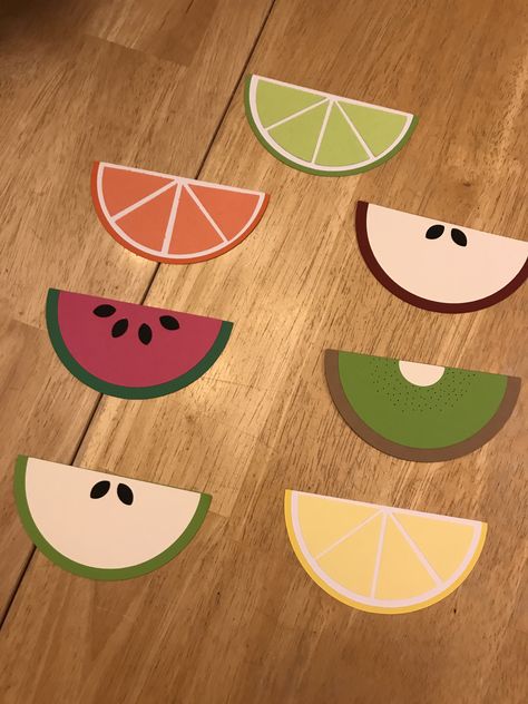 Used a cricut machine and cardstock paper. Wrote the names along the edges of the fruit. Fruit Door Decs, Ra Decorations, Ra Door Decs, Door Tag, Door Decs, Door Tags, Ra Ideas, Cricut Machine, The Fruit