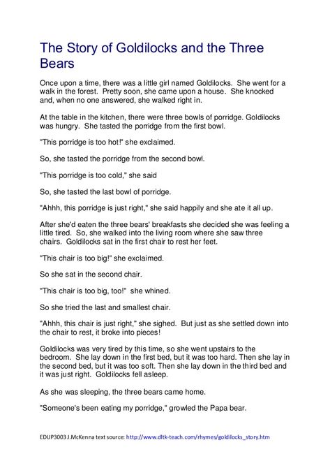 EDUP3003 J.McKenna text source: http://www.dltk-teach.com/rhymes/goldilocks_story.htm The Story of Goldilocks and the Thre... Goldilocks And The Three Bears Story, Nursery Rhymes Poems, Preschool Color Activities, Short Moral Stories, Traditional Tales, Bear Quote, Easy Rangoli Designs Diwali, Goldilocks And The Three Bears, The Three Bears
