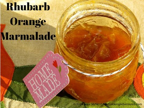 Orange Rhubarb Marmelade, Rhubarb Marmalade Recipe, Rhubarb Drinks, Rhubarb Ideas, Rhubarb Marmalade, Ravioli Lasagne, Rhubarb Jelly, Pectin Recipes, Eating Seasonally