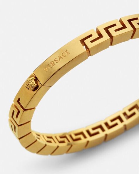 Versace Fashion Bracelets for Women Versace Bangle Gold, Versace Gold Bracelet, Mens Bracelet Gold Jewelry, Versace Bracelet, Modern Gold Jewelry, Versace Jewelry, Versace Gold, Bracelets Design, Jewelry Bracelets Gold