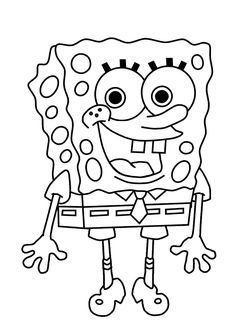 Spongebob Outline, Elmo Coloring Pages, Spongebob Coloring, Toddler Coloring Book, Drawing Hair, صفحات التلوين, Unicorn Coloring Pages, Cartoon Coloring Pages, Flower Coloring Pages