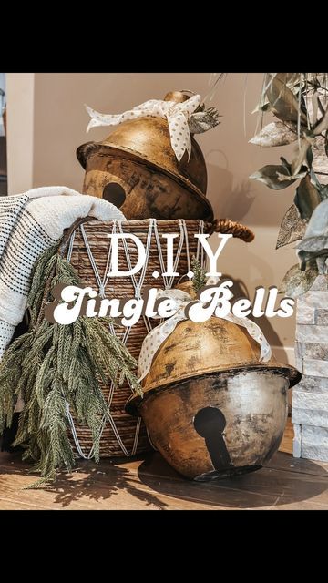 Bells Decor, Acrylic Craft Paint, Craft Paint, Big Balls, Holiday Diy, Christmas Bells, Jingle Bells, What You Think, Dollar Stores