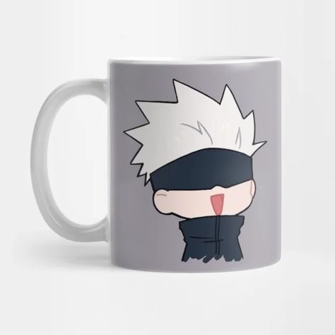 Chubby gojo satoru anime design - Gojo Satoru - Mug | TeePublic Gojo Satoru Sticker, Gojo Satoru Figure Chibi, Gojo Merch, Anime Mug, Gojo Satoru Tshirt Design, Anime Mug Design, Gojo Satoru Phone Cover, Mug Art, Anime Crafts