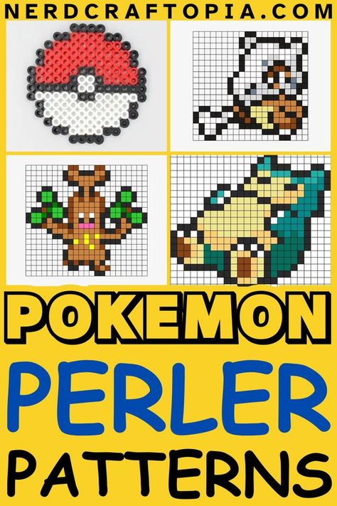 Pokemon Perler Bead Templates #BeadingPatterns #BeadingPatternsFree #BeadingPatternsFreeTutorials Pokemon Perler Bead Patterns Templates, Pokémon Perler Beads, Perler Bead Pokemon, Pokemon Perler Bead Patterns, Beading Patterns Free Tutorials, Make Your Own Pokemon, Perler Bead Pokemon Patterns, Pokémon Perler, Diy Pokemon