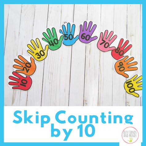 Counting In Tens Activities, Counting By 10s Kindergarten Activities, Count By Tens Activities, Counting By Tens Kindergarten, Numbers To 100 Kindergarten, Counting By Tens Activities, How To Teach Skip Counting, Skip Counting By 10's Activities, Counting By 10s Kindergarten