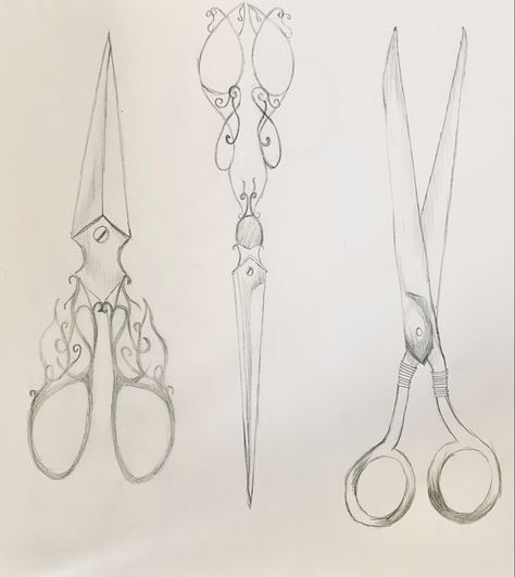 Scissors Reference Drawing, Holding Scissors Reference Drawing, Fantasy Scissors, Holding Scissors Reference, Scissors Reference, Scissors Sketch, Holding Scissors, Scissors Drawing, Drawing Vintage