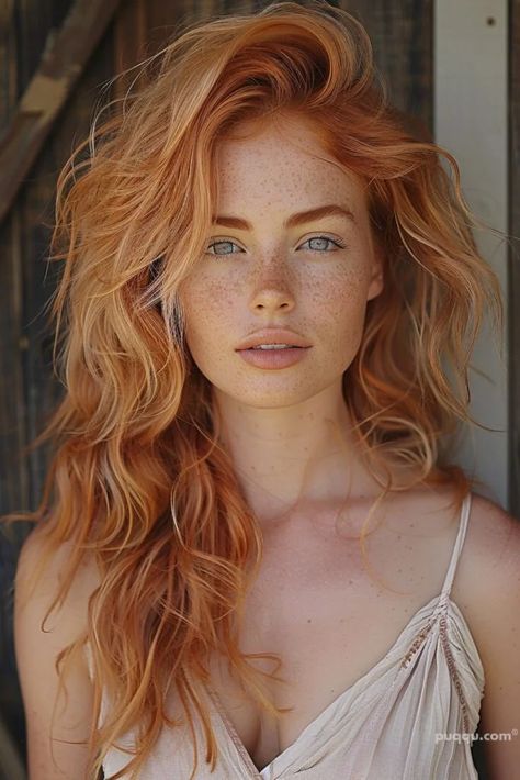 Red Copper Hair Color, Red Blonde Hair, Beautiful Freckles, Red Hair Woman, Ginger Hair Color, Dye Ideas, Beautiful Red Hair, Copper Hair Color, Red Heads