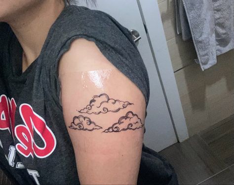 Cloud Tattoo Sleeve, Baddie Tattoos, Bone Tattoo, Cloud Tattoo, Collar Bone Tattoo, Collar Bone, 2023 Vision, Ultra Modern, Piercing Tattoo