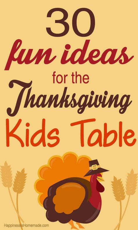 Thanksgiving Decorations For Kids, Thanksgiving Table Ideas, Thanksgiving Kids Table, Thanksgiving Time, Happiness Is Homemade, Thanksgiving Centerpieces, Kids Table, Cute Ideas, Thanksgiving Kids