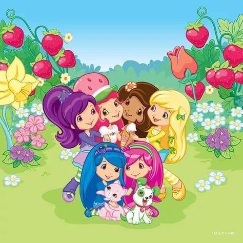 Barbie And Friends Cartoon, Strawberry Shortcake Show Aesthetic, Strawberry Shortcake Pictures, Old Kids Shows, Strawberry Shortcake Cartoon, Short Cake, Strawberry Shortcake Characters, Strawberry Shortcake Party, Always Together