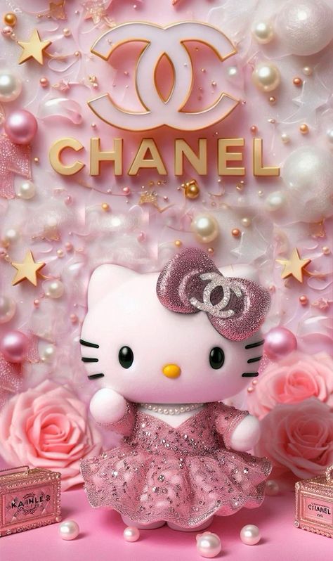 Chanel Wallpapers, Hello Kitty Wallpaper Hd, Hello Kitty Gifts, Brat Doll, Android Wallpaper Art, Disney Princess Artwork, Hello Kitty Art, Sanrio Wallpaper, Hello Kitty Wallpaper