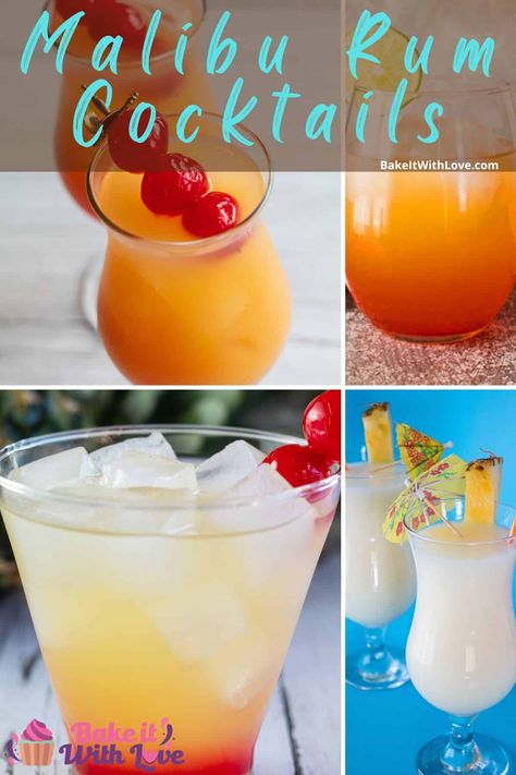 Jungle Juice With Malibu Rum, Rum Coconut Drinks, Recipes With Malibu Coconut Rum, Malibu Rum Drinks Recipes Pineapple, Malibu Pineapple Cocktails, Drink Recipes With Malibu Rum, Malibu Passion Fruit Rum Drinks, Mango Malibu Rum Drinks, Coconut Mixed Drinks