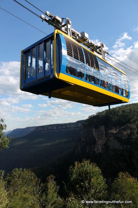 Scenic Skyway cable car in the Blue Mountains of Australia Nuristan Afghanistan, Interrior Design, Cover Pics For Facebook, Subway Train, The Blue Mountains, Blue Mountains, Cable Car, City Car, Cable Cars