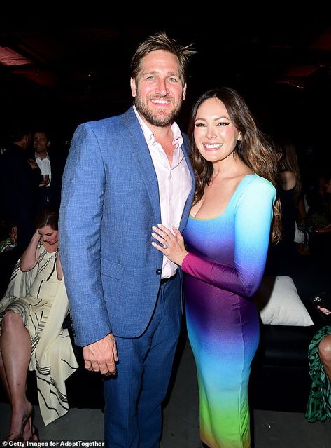 Curtis Stone and Lindsay Price look smitten as ever as they attend adoption event in LA | Daily Mail Online Lindsay Price, Curtis Stone, Celebrity News Gossip, Happy Marriage, Daily Mail, Celebrity News, Adoption, Chef, Celebrities