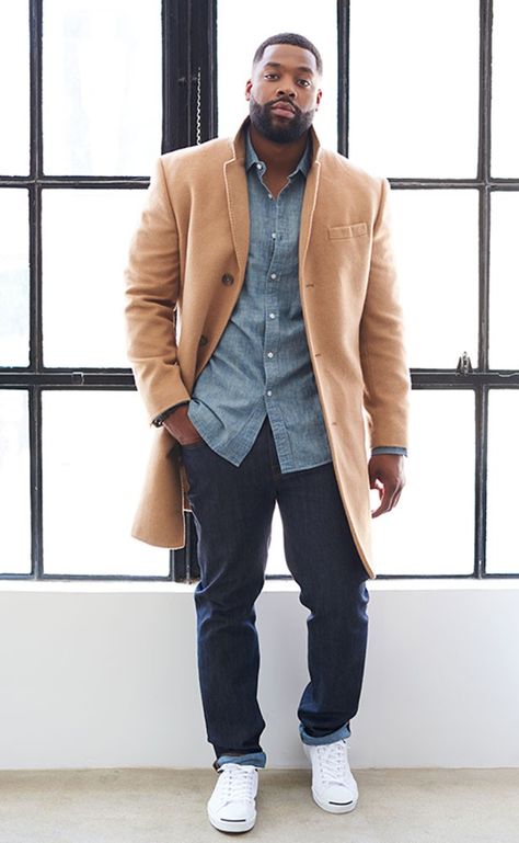 Stylish Big Men, Gq Outfits For Men, Plus Size Men Outfits Casual Classy, Big Man Style Outfits, Black Man Business Casual, Big Tall Men Fashion Style, Black Men Fashion Casual Well Dressed, Big Boy Fashion Men, Black Men’s Fashion