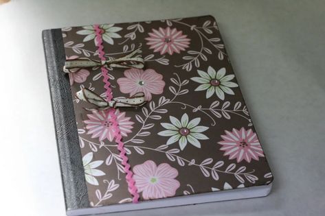 How to Decorate a Composition Journal: 10 Steps (with Pictures) Decorative Journaling, Decorated Notebooks, Altered Notebooks, Composition Journal, Altered Composition Notebooks, Altered Composition Books, Composition Notebook Covers, Composition Books, Book Craft