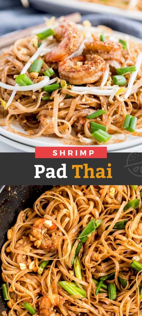 Thai Rice Noodle Recipes, Pad Thai Recipe Easy, Stir Fried Rice Noodles, Noodles Dinner, Stir Fried Rice, Thai Recipes Noodles, Tofu Pad Thai, Shrimp Pad Thai, Rice Noodle Recipes