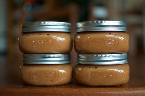 Finished Maple Bourbon Apple Butter - Food in Jars Fruit Butters, Food In Jars, Blender Food, Apple Bourbon, Maple Bourbon, Canning Recipe, Ruby Rings, Jam And Jelly, Immersion Blender