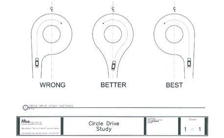 courtyard driveway house plans circle | Circle Driveway Study Sketches Circle Driveway Landscaping, Circle Driveway, Minnesota Landscaping, Circle Drive, Gravel Driveway, Driveway Entrance, Driveway Design, Driveway Landscaping, Circular Driveway